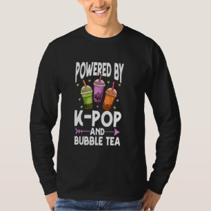 Camiseta K-Pop e Bubble Tea Heart K-Drama Música Pop corean