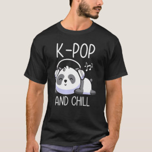 Camiseta K-Pop E Enchimento De Música Panda Coreana K-Drama