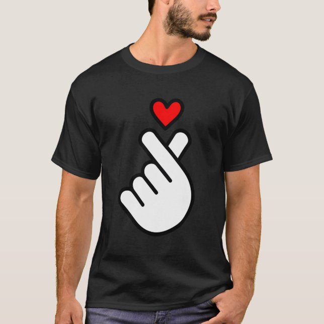 Camiseta K-Pop Heart K Pop Musik Korea Kpop - Símbolo H (Frente)