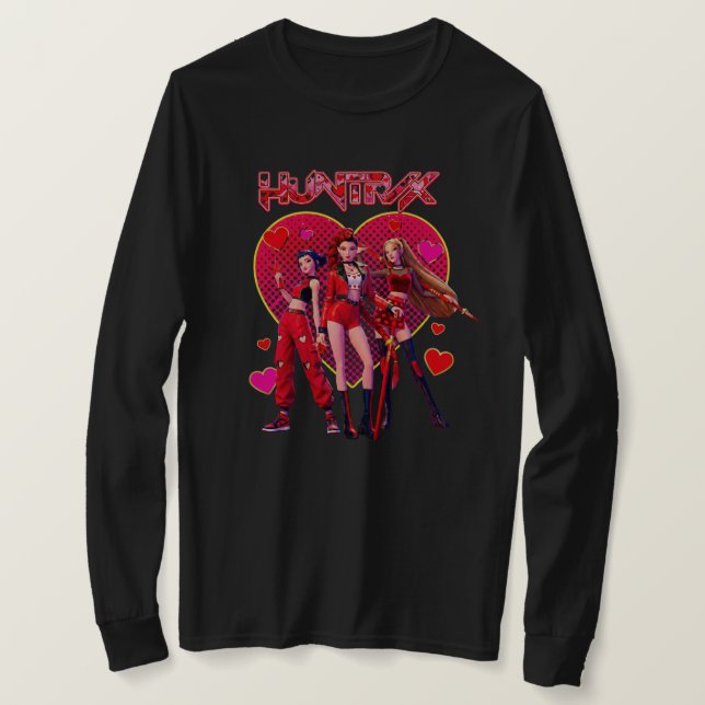 Camiseta K-pop long sleeve shirt  (Frente do Design)