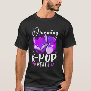 Camiseta K-Pop Music Sonha Dormindo Raposa K-Pop