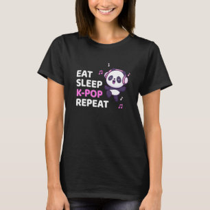 Camiseta K Pop Panda Coma Kpop Repita