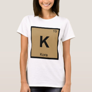 Camiseta K - Símbolo da Tabela Periódica da Química Musical