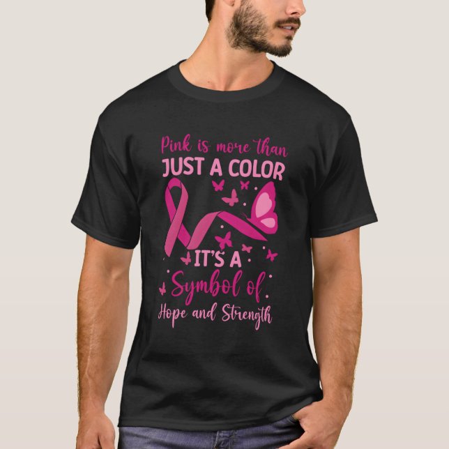 Camiseta K Símbolo De Esperança E Resistência Ao Cancer Da  (Frente)