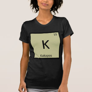 Camiseta K - Tabela Periódica de Química do Kakapo