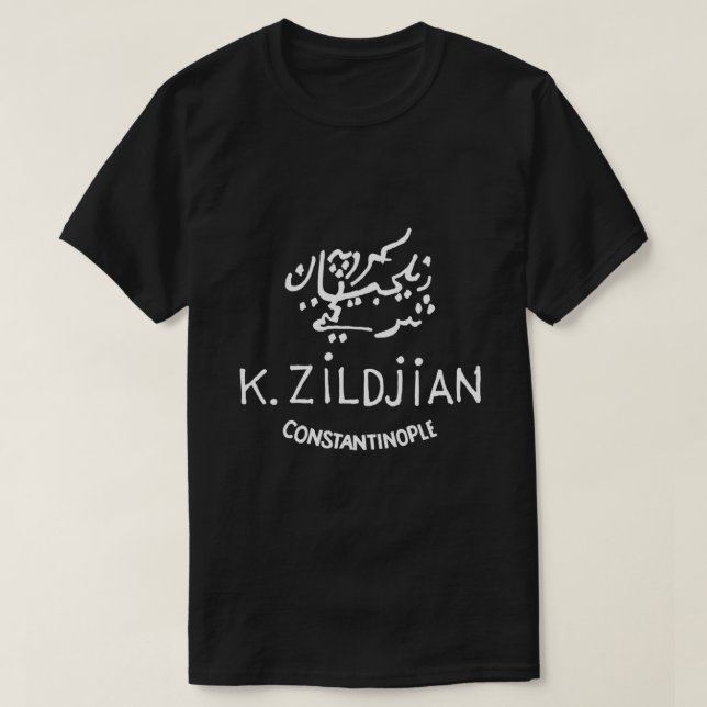 Camiseta K. Zildjian Constantinople, White Logo Classic T-S (Frente do Design)