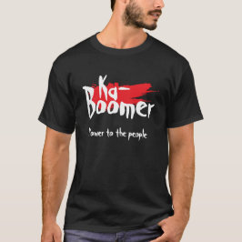 Camiseta Ka-boomer diversão uma palavra minimalista legal t