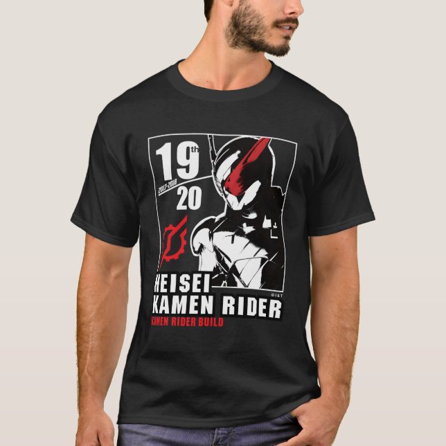 Camiseta Ka Rider Build Heisei Rider Aniversário (Frente)