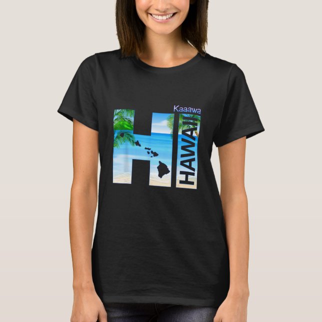 Camiseta Kaaawa HI Hawaii Aloha Férias Estaduais (Frente)