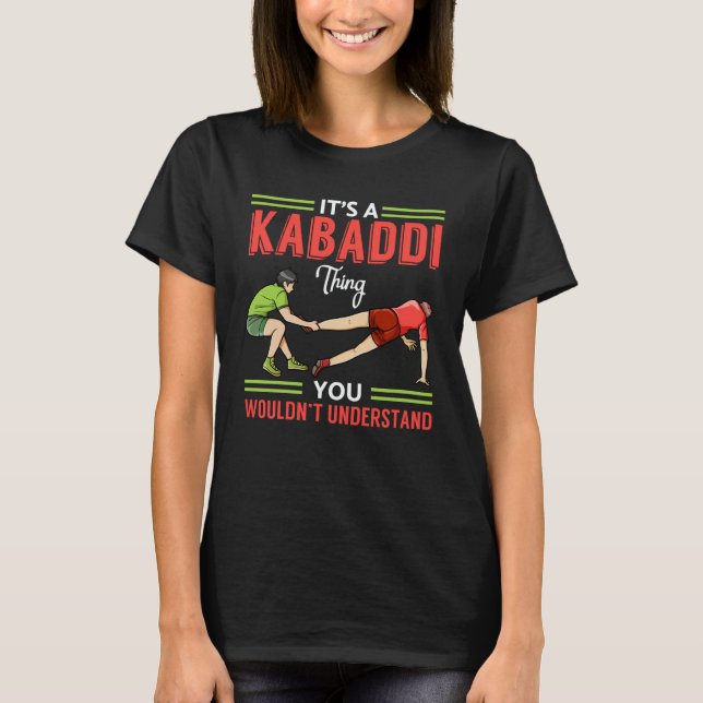 Camiseta Kabaddi Game Sport Player Indian Team Training  1 (Frente)
