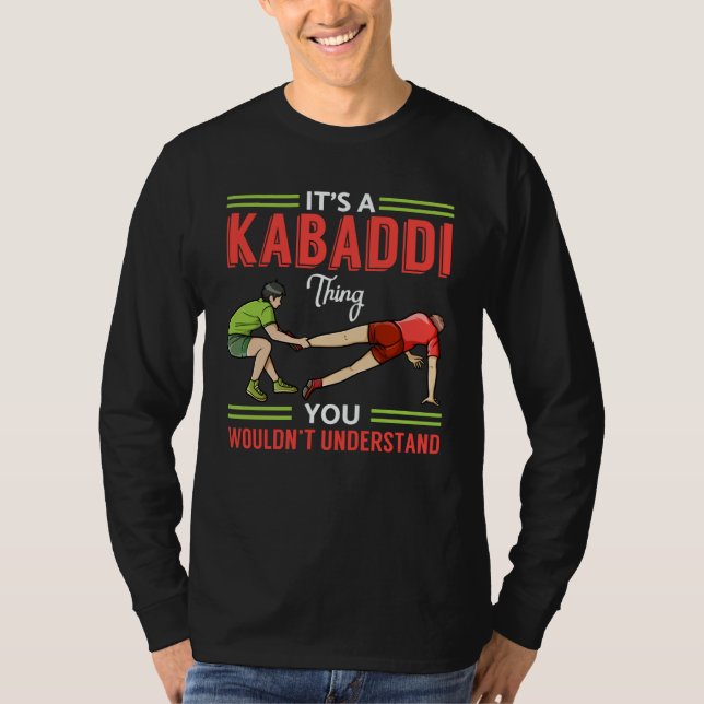 Camiseta Kabaddi Game Sport Player Indian Team Training  1 (Frente)