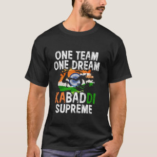 Camiseta Kabaddi Índia Luta Uma Equipe Um Sonho