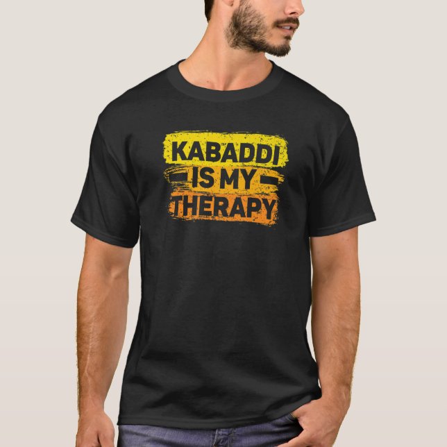 Camiseta Kabaddie É A Minha Terapêutica Equipe Indiana Raid (Frente)