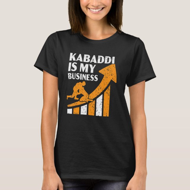 Camiseta Kabaddie É Minha Equipe Indiana De Esporte Raider  (Frente)