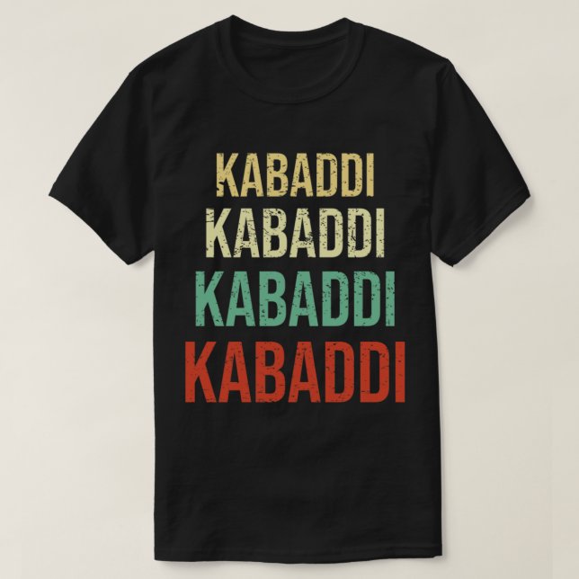 Camiseta Kabaddio ou Desportivos Indianos Kabadi (Frente do Design)