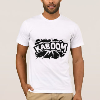Camiseta KABOOM retro! Explosão - preto & branco