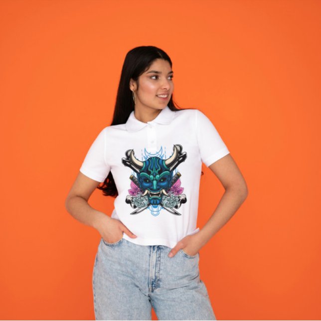 Camiseta Kabuki Oni Mask (Criador carregado)