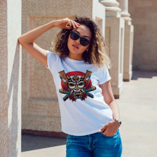 Camiseta Kabuki Oni Mask (Criador carregado)