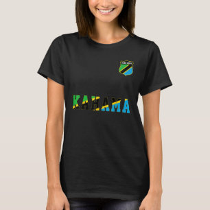 Camiseta Kahama Tanzânia Bandeira Homens Tanzanianos Mulher
