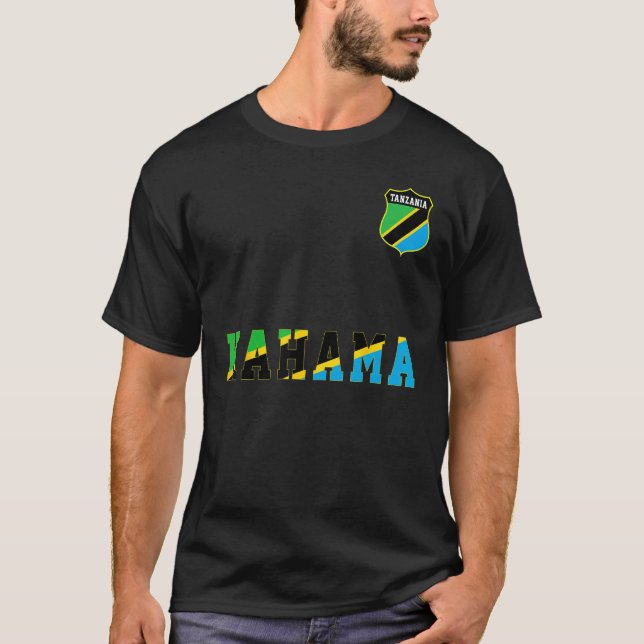 Camiseta Kahama Tanzania Flag Tanzanian Men Women (Frente)