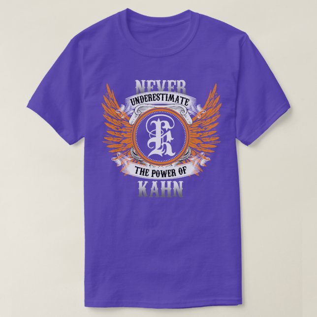 Camiseta Kahn Name Shirt Nunca Subestima O Poder De K (Frente do Design)