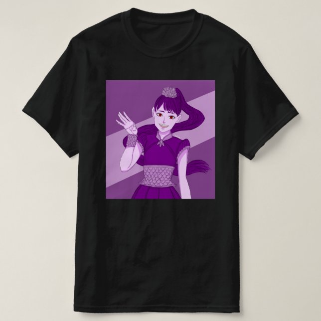 Camiseta Kahono - Menina de anime (Frente do Design)
