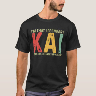 Camiseta Kai Nome Pessoal Nome Funny Kai Dizendo Kai