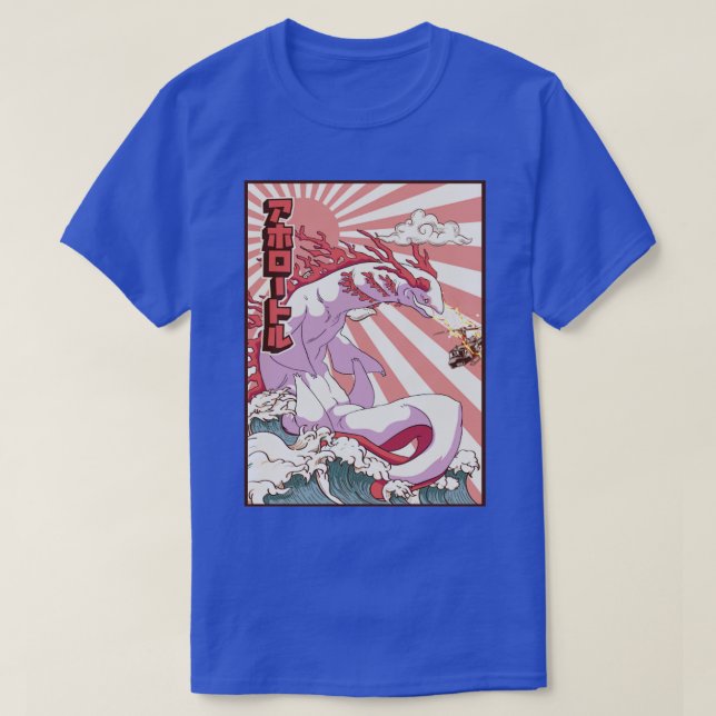 Camiseta Kaiju Axolotl Monster Gift1 (Frente do Design)