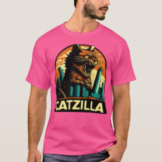 Camiseta Kaiju Cat Monster Catzilla 8