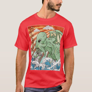 Camiseta Kaiju Cthulhu Necronomicon Monstro Japonês Gift1