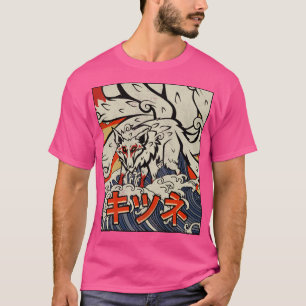 Camiseta Kaiju Kitsune Nove Excelente De Raposa Personaliza