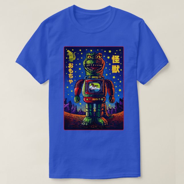 Camiseta Kaiju Tin Toy (Frente do Design)