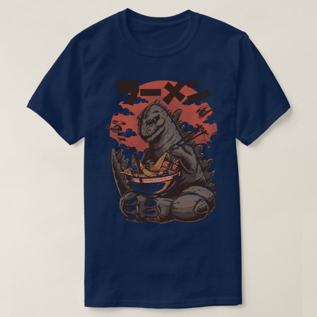 Camiseta Kaijus Ramen (Frente do Design)