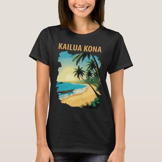 Camiseta Kailua Kona, Havaí (Frente)