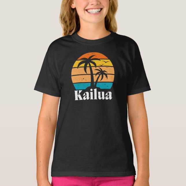 Camiseta Kailua Retro Vintage T-Shirt (Frente)
