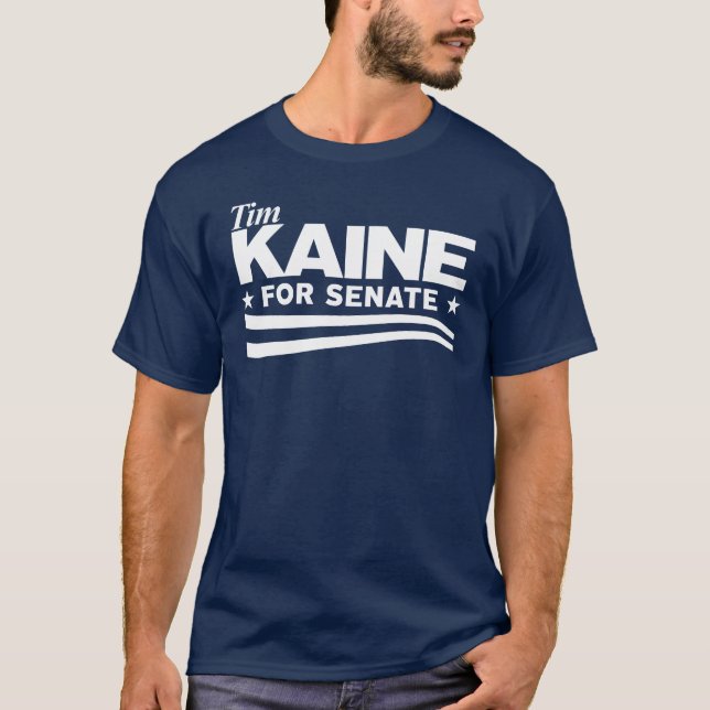 Camiseta KAINE - Tim Kaine para o Senado (Frente)