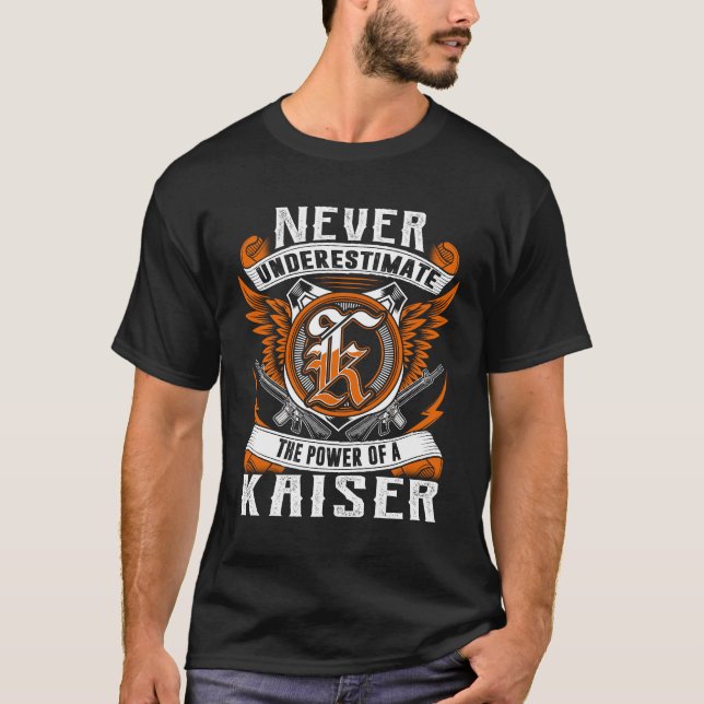 Camiseta KAISER - Nunca Subestimar Personalizado (Frente)