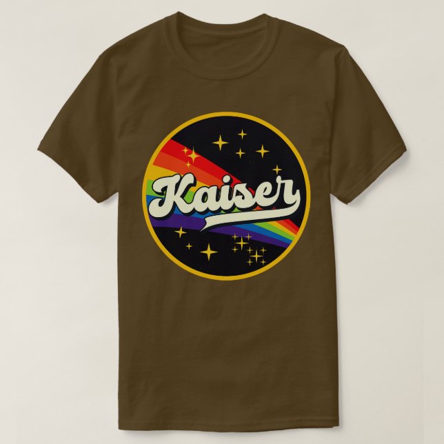 Camiseta Kaiser Rainbow No Space Vintage Style (Frente do Design)