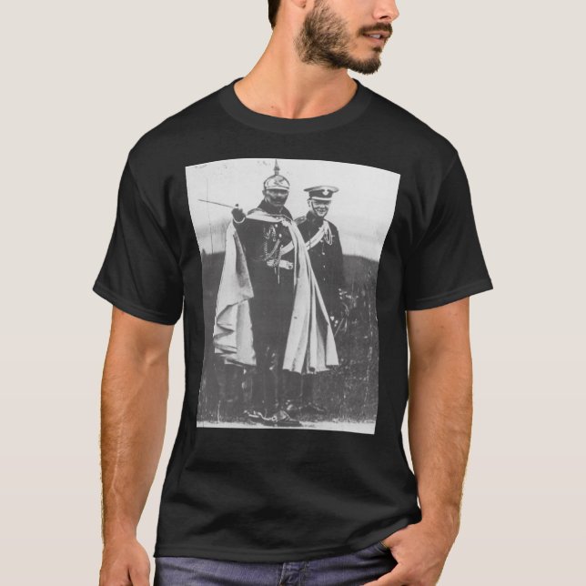 Camiseta Kaiser Wilhelm II com um jovem Winston Churchill C (Frente)