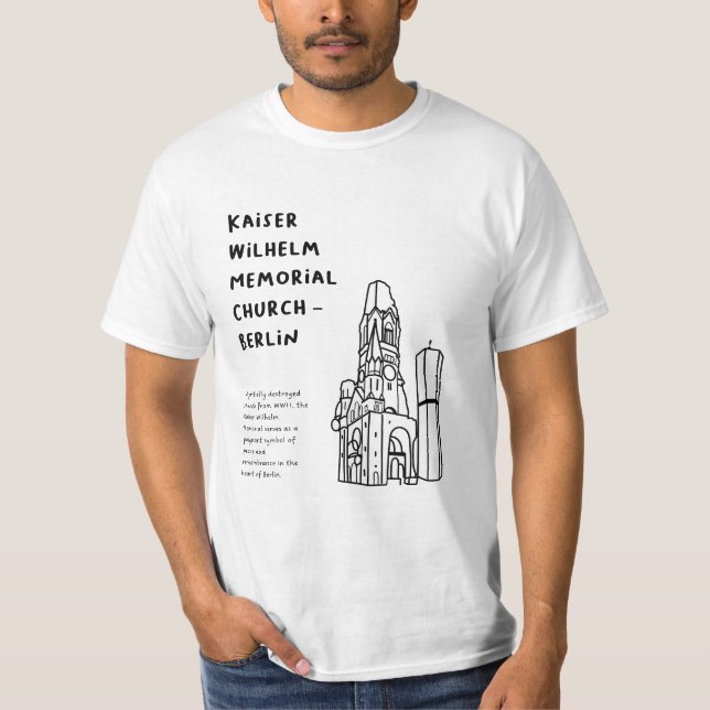 Camiseta "Kaiser Wilhelm Memorial Church, Berlin" (Frente)