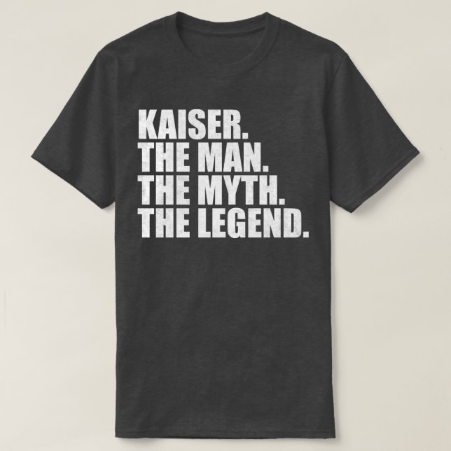 Camiseta KaiserKaiser Name Kaiser nome próprio (Frente do Design)