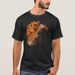 Camiseta Kaius o Fox, guardião do t-shirt escuro dos homen