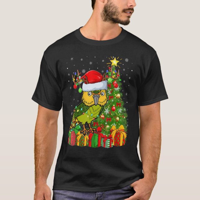 Camiseta Kakapo Bird   Xmas Holiday Santa Kakapo Christmas  (Frente)