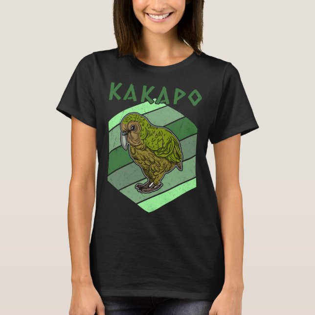 Camiseta Kakapo birds biologist birdwatchig ornithologist   (Frente)