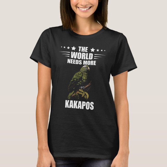 Camiseta Kakapo Parrot Kakapo Bird The World Needs More Kak (Frente)