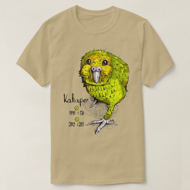 Camiseta Kakapo por derholle (Frente do Design)