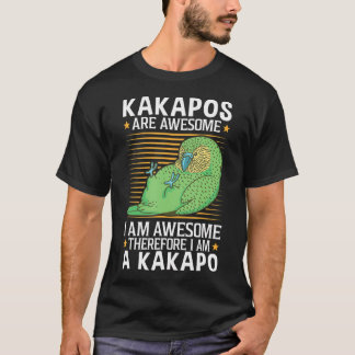 Camiseta Kakapos são incríveis papagaio de coruja da Nova Z