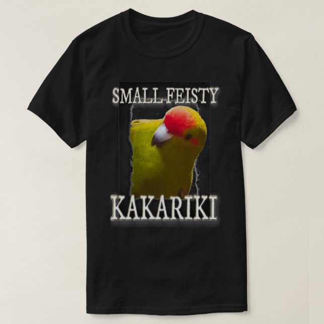 Camiseta Kakariki Pequeno, Mas Idiota, Amantes de Papagaio (Frente do Design)