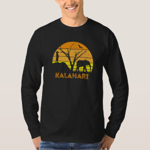 Camiseta Kalahari Desert Elephant Meerkat Sunset Safari Afr