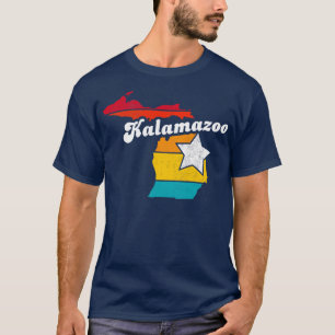 Camiseta Kalamazoo Michigan Vintage angustiou Souvenir 2